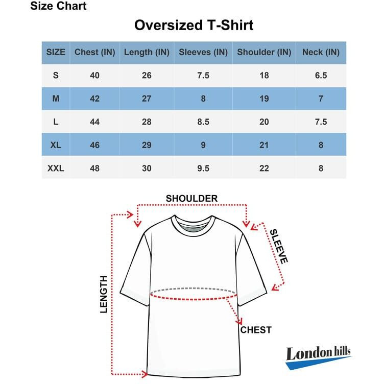 London Hills Men Cotton Blend Half Sleeve Oversized T-Shirt Green