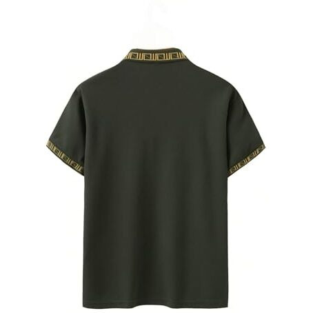 Greciilooks Solid Regular Fit Polo Casual For Men Stylish Latest | Half Sleeve T Shirt (Gl-Mt-1129_Green L)