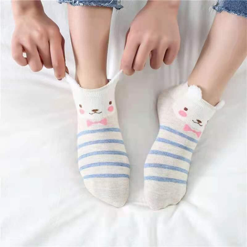 Pursue Fashion Premium Cotton Solid Ankle Socks For Men And Women, Solid Unisex Ankle Length Socks, Formal Socks For Men, (Pack Of 5) (Multicoloured) (Printed Socks) (Free Size)