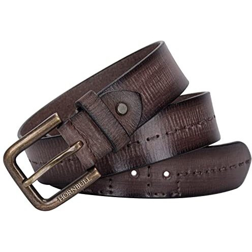 Hornbull Andrew Brown Leather Belt For Men | Leather Belt For Men | Mens Belt