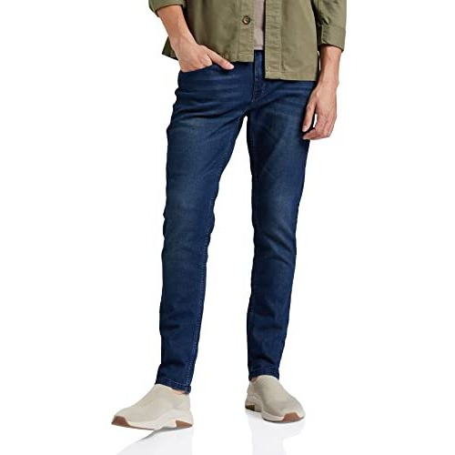 Amazon Brand - Symbol Men's Cotton Rich Stretchable Jeans | Casual Denim Slim Fit (Medium Blue_38)