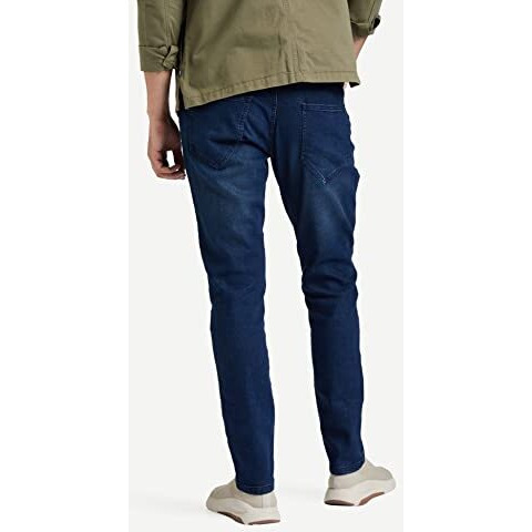 Amazon Brand - Symbol Men's Cotton Rich Stretchable Jeans | Casual Denim Slim Fit (Medium Blue_38)