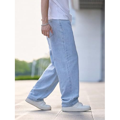 Kotty Men's Vintage Wash With A Modern Twist Faded Jeans(Blue,32)