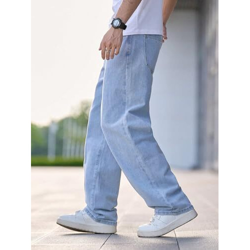 Kotty Men's Vintage Wash With A Modern Twist Faded Jeans(Blue,32)