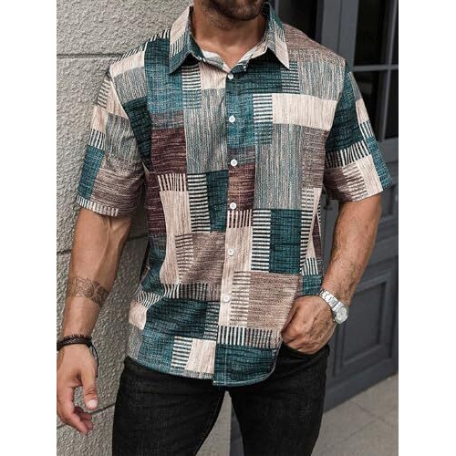 Lymio Shirt For Men|| Regular Fit Shirt For Men|| Men Stylish Shirt (Tiedite-Green-Xl)