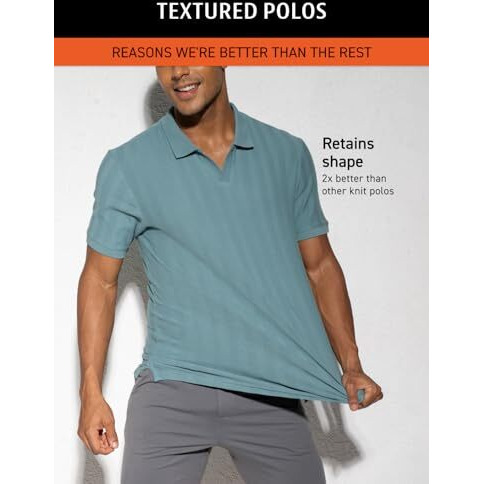Damensch Statement Textured Polo T-Shirts | Premium Cotton, Herringbone Texture, Johnny Collar-Pack Of 1-Shady Teal-M