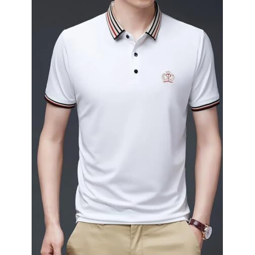 Jvx Men T-Shirt || Tshirt For Men || Polo T Shirt || Tshirt (Mrt-211) (In, Alpha, Xl, White)