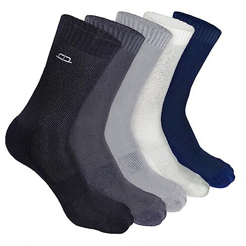 Heelium Bamboo Crew Socks For Men | Formal Socks, Full Length | Odour Free & Cushioned Base | 3X Softer Than Regular Socks, Assorted