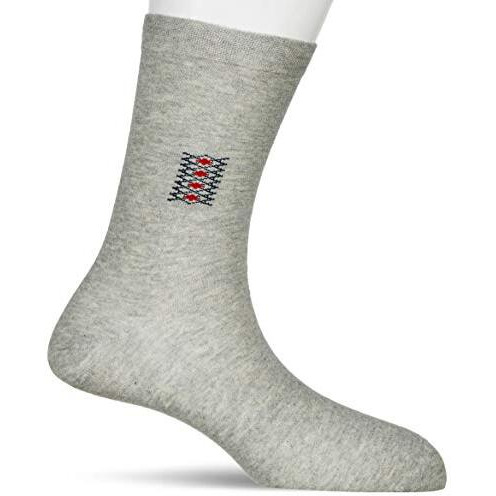 Amazon Brand - Symbol Men's Cotton Calf Length Socks (Combo Pack Of 3, Multicolor)