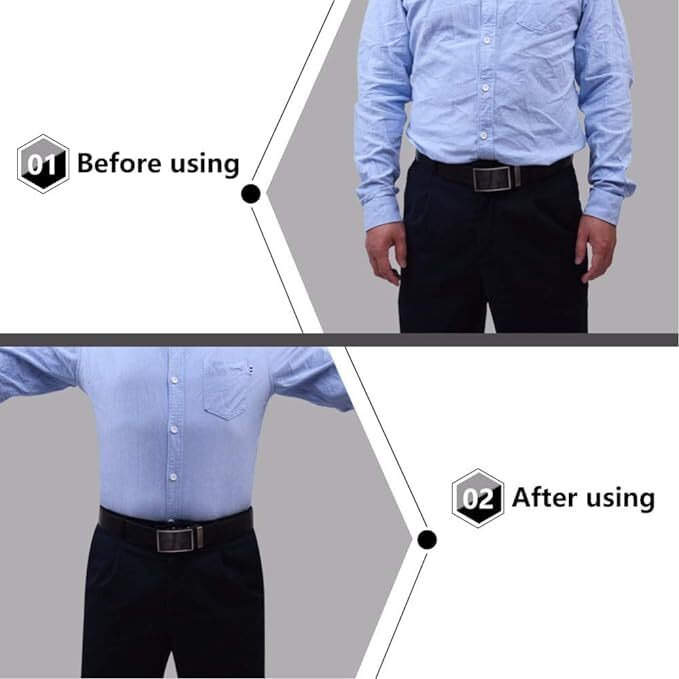 Minnesota Shirt Stays For Men Belt Upgrade Adjustable Elastic Garter Military Shirts Holder With Non-Slip Locking Clamps, Men Shirt Suspenders, Shirt Tucker Belt (Free Size, Black, 1 Pair)