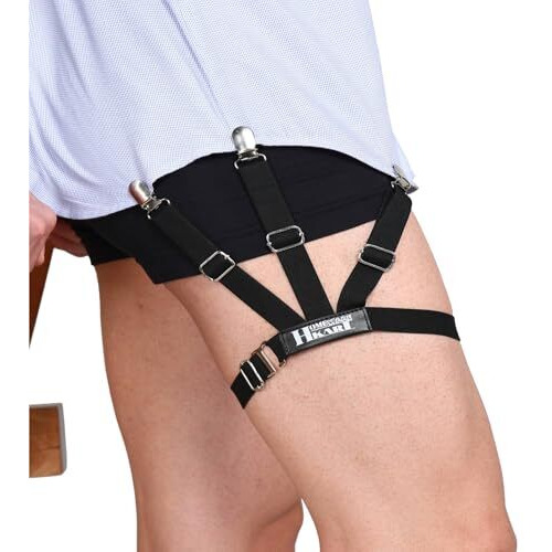 Homewarekart Shirt Stays For Men  Premium Shirt Holder, Adjustable Shirt Garters With Brass Buckle  Non-Slip, Comfortable Fit  Stronger Clasps  Perfect Tuckin (Version 2.0)