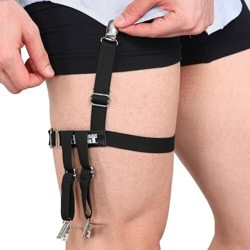 Homewarekart Shirt Stays For Men  Premium Shirt Holder, Adjustable Shirt Garters With Brass Buckle  Non-Slip, Comfortable Fit  Stronger Clasps  Perfect Tuckin (Version 2.0)