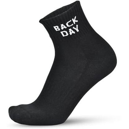 The Sock Street Gym Socks For Men Workout, Ankle Sock Cotton, Odor Free, Breathable, Comfortable, Non-Slippery, Workout & Sports Socks, Running, Athletic Socks Men & Women - Black
