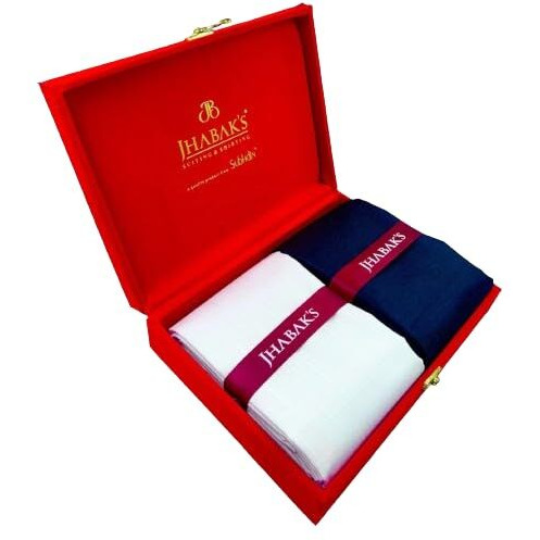 Jhabak's Premium Unstitched Cotton Linen Blend Shirt And Trouser Fabric - Cotton Blend Material - 2.25M Shirt Cloth - 1.20M Pant Piece (White)