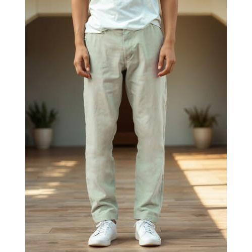 Bewakoof Men's 100% Cotton Casual Trouser - Regular Fit