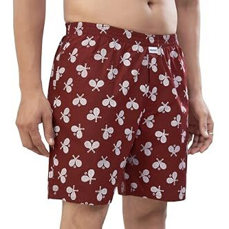 Nermosa Men's 100% Cotton Boxer Shorts  Soft, Breathable, All-Day Comfort (Pack Of 3) (In, Alpha, Xl, Regular, Multicolor1)