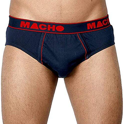 Macho Smart Cut Mens Cotton Brief Multicolor, Pack Of 5 (100 Cm)