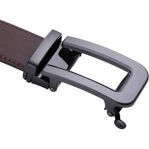 Labnoft Men's Pu Leather Auto Lock Belt (Brown,Belt-064-Sg-Brown)