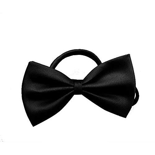 Sage Square Classic Bow Tie For Men, Perfectly Pre-Tied For Party, Functions. (Black)
