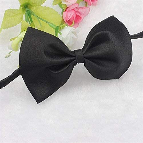 Sage Square Classic Bow Tie For Men, Perfectly Pre-Tied For Party, Functions. (Black)