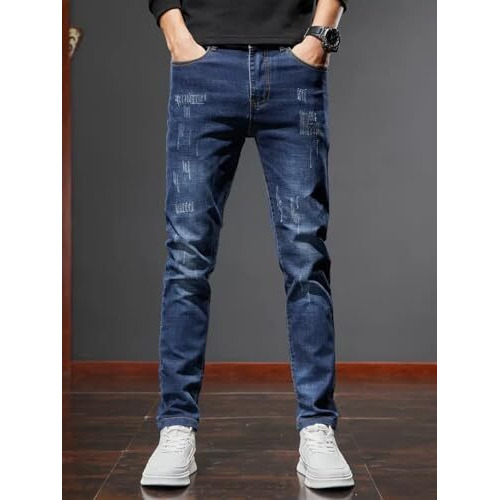 Jvx Jeans For Men || Menjeans || Reguler Fitjeans For Men || Stylishjeans || Jeans (Njj-01) (In, Numeric, 34, Blue)