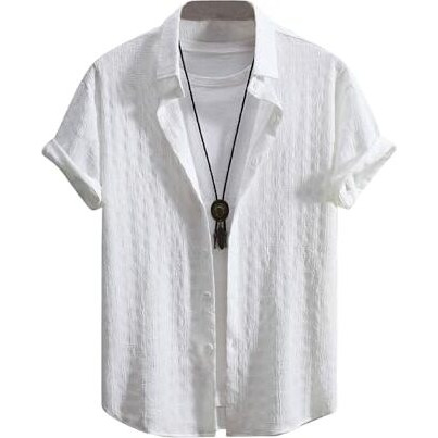 Lymio Casual Shirt For Men|| Shirt For Men|| Men Stylish Shirt (Insta-Shirt) (In, Alpha, Xl, Regular, White)