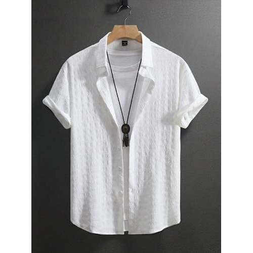 Lymio Casual Shirt For Men|| Shirt For Men|| Men Stylish Shirt (Insta-Shirt) (In, Alpha, Xl, Regular, White)