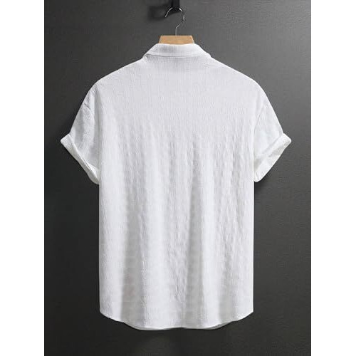 Lymio Casual Shirt For Men|| Shirt For Men|| Men Stylish Shirt (Insta-Shirt) (In, Alpha, Xl, Regular, White)