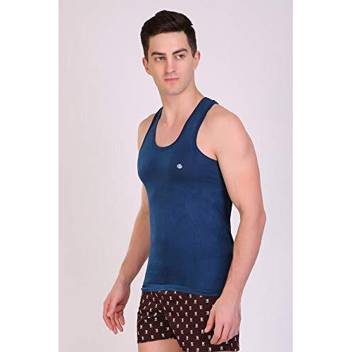 T.T. Men Solid Pack Of 5 Dyed Vest Assorted(Tit_Dyed_Rn_Po5_Mix_100)