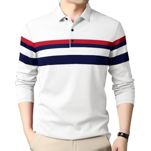 Noble Monk Men's Regular Fit Polo T Shirt |Full Sleeves |Collar Tshirts | Casual T-Shirt For Men