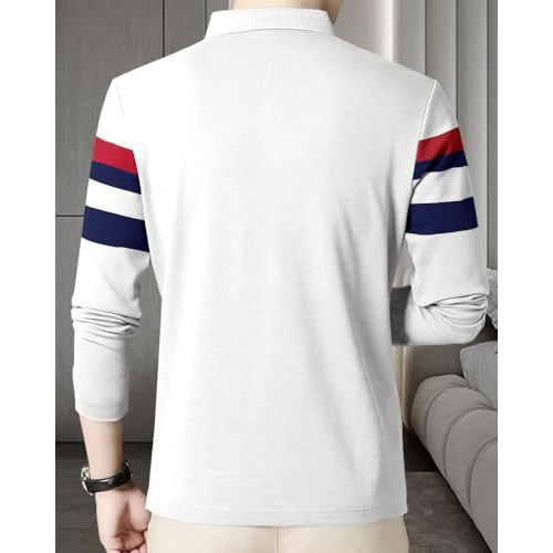Noble Monk Men's Regular Fit Polo T Shirt |Full Sleeves |Collar Tshirts | Casual T-Shirt For Men