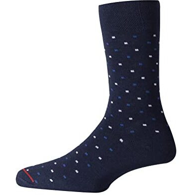 Rc. Royal Class Men's Calf Length Cotton Formal/Casual Blue Color Free Size Socks (Pack Of 3 Pairs)