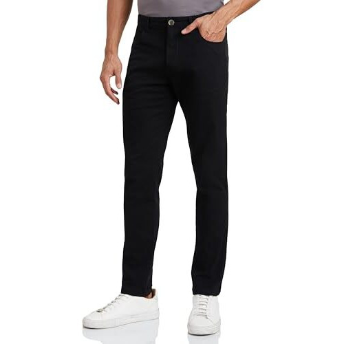 Amazon Brand - Symbol Men's Slim Casual Trousers (Aw-Sy-Mct-1172_Black3_32)