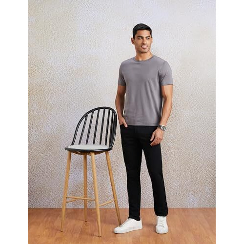 Amazon Brand - Symbol Men's Slim Casual Trousers (Aw-Sy-Mct-1172_Black3_32)