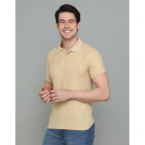 Inkkr Men's Regular Fit Polo Neck T-Shirt Combos (Pack Of 5)(Blk,Beg,Grn,Nvy,Mrn-Xl)