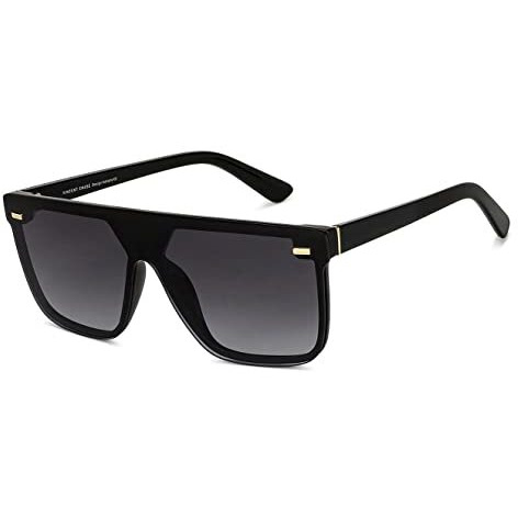 Vincent Chase Eyewear 100% Uv Protected | Black-Grey Full Rim Square | Stylish & Premium Sunglasses | For Men & Women | Large | Vc S14088