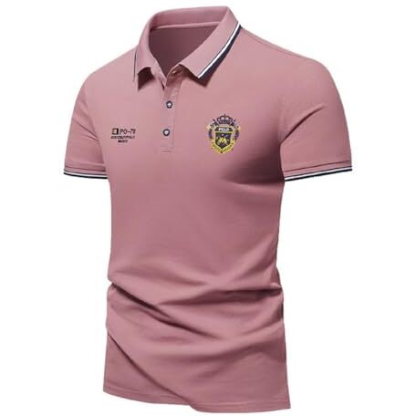 Lymio Men T-Shirt || T-Shirt For Men || Polo T Shirt || T-Shirt (Polo-64-L) Pink
