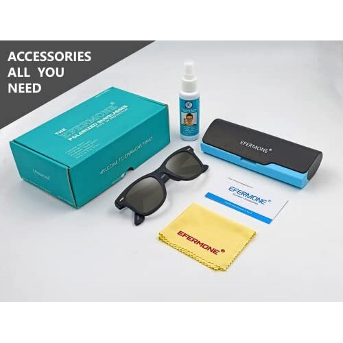 Efermone Polarized Sunglasses 100% Uv Protect For Outdoor Travelling Sports Bikes Cars Driving And Hiking With Uva And Uvb Protection (Pola-Club Edition)