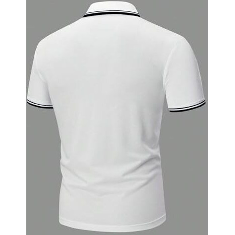 Lymio Men Regular Fit T-Shirt || T-Shirt For Men || Polo T Shirt || T-Shirt (Polo-12-White-Xl)