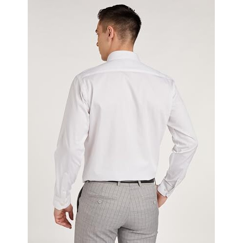 Amazon Brand - Symbol Men's Solid Regular Fit Shirt Pack Of 2 (Ss20-Sym-Fs-01_Epp-1B_White 40)
