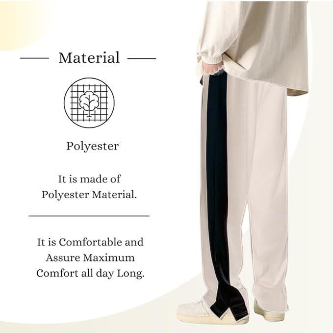 Vimal Jonney Trouser Pant For Men | Track Pant For Men Loose Fit | Sports Track Pant For Men | Track Pant Men | Men Stylish Track Pant-Vimal640464 Off White