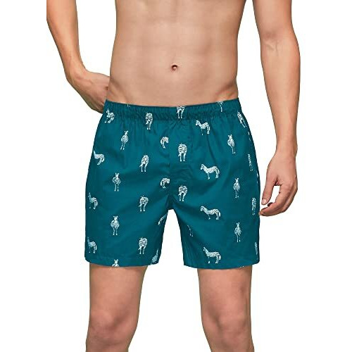 Xyxx Men's Super Combed Cotton Remix Printed Boxers(L Shell Boat+Almond+Zebra)