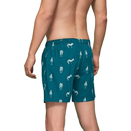 Xyxx Men's Super Combed Cotton Remix Printed Boxers(L Shell Boat+Almond+Zebra)