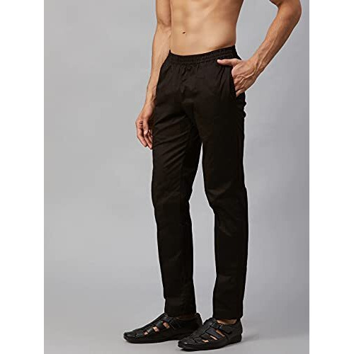 See Designs Black Cotton Regular Fit Pyjamas_Sdpj103L
