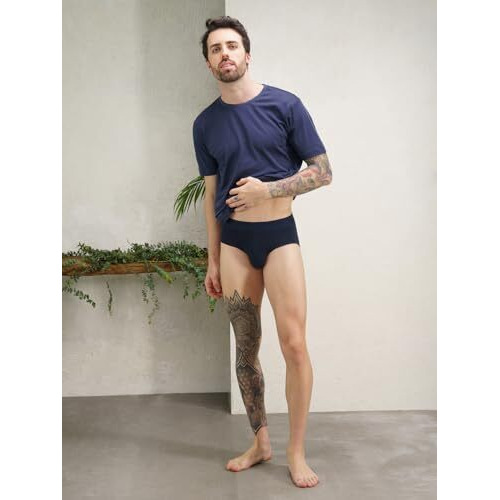 Damensch Men's Modal Classic Regular Fit Solid Briefs (Pack Of 1) (Dagrp41_D.Kentt Blue_M)