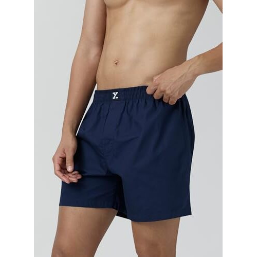 Xyxx Men Combed Cotton Innerboxers, Regular Fit, Solid, Pack Of 1, Xybox93M, Midnight Blue, M