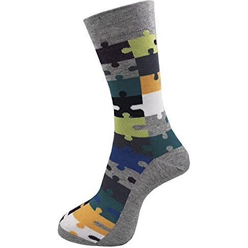 Rc. Royal Class Men's Calf Length Pure Cotton Multicolored Socks (Pack Of 5 Pairs)