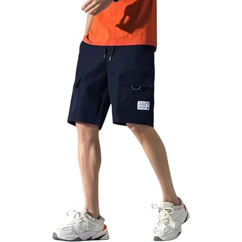 Lymio Men Shorts || Men Shorts Cotton || Men Shorts Casual (Blue-2Xl)