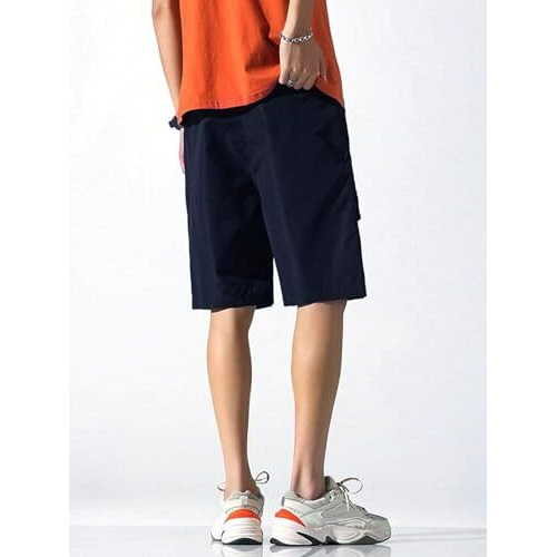 Lymio Men Shorts || Men Shorts Cotton || Men Shorts Casual (Blue-2Xl)