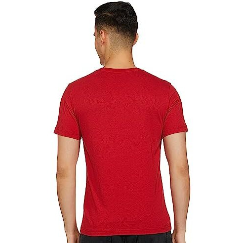 Amazon Brand - Symbol Men's Cotton T Shirt | Round Neck | Half Sleeve | Plain - Regular Fit (Available In Plus Size) (Sage Red_S)